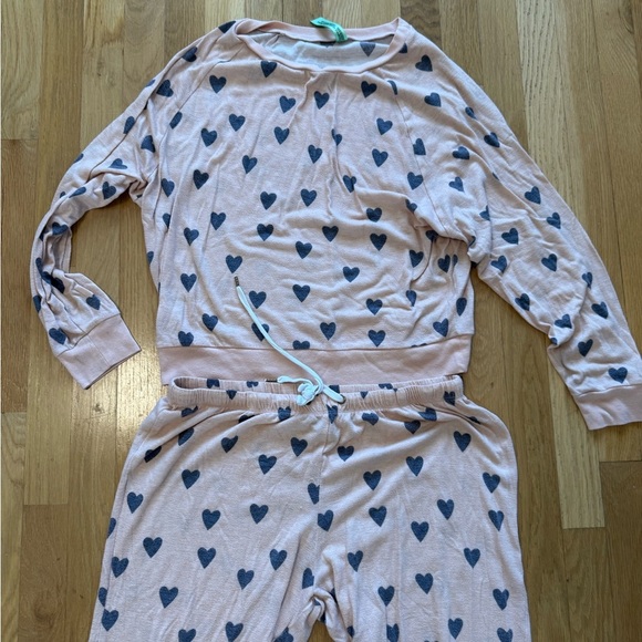 Honeydew Intimates from Nordstrom heart pink pajamas women size medium - Picture 5 of 10